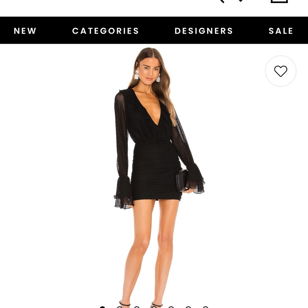 Black X Revolve Mavis Mini, long sleeve dress. Brand new with tag.